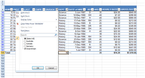 Microsoft Excel Format Table Feature Systematix Training